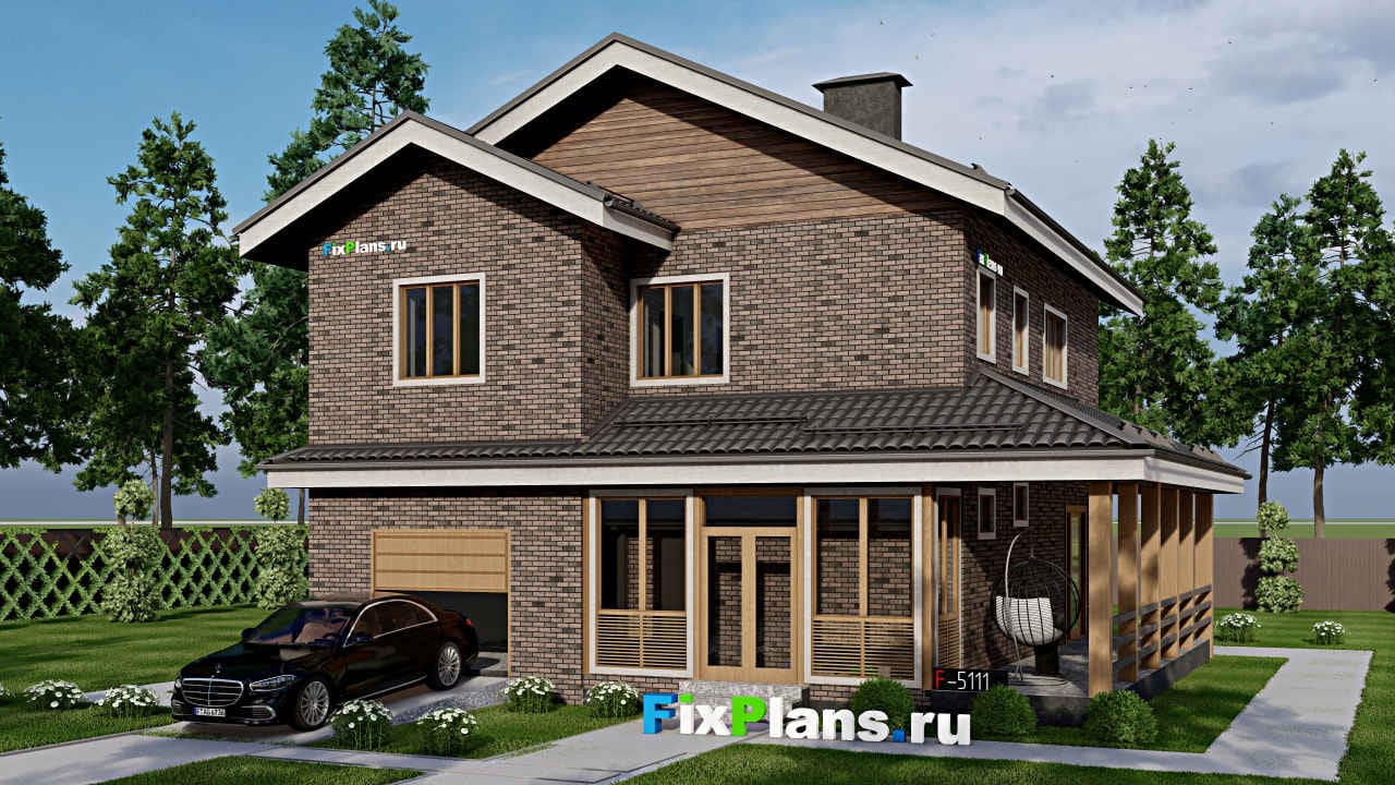 Двухэтажный дом F-5111 — фасад